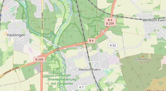 Reiterferien auf Karte